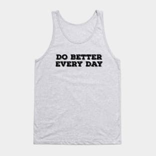 Do Better Everyday Black Tank Top